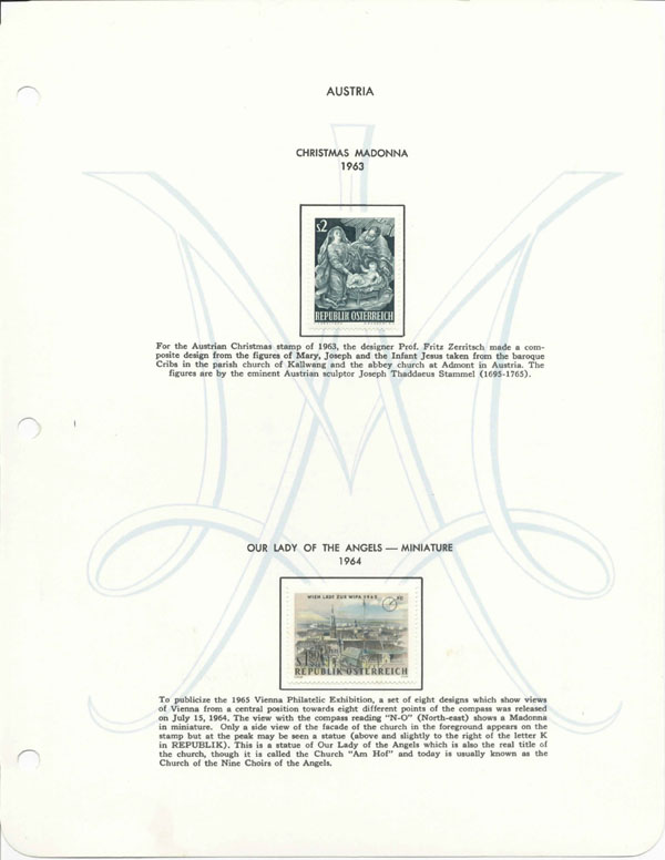 Austrian Marian Stamps
